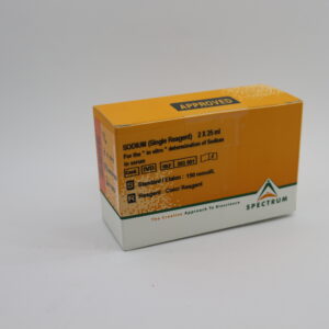 APPROVED SODIUM (Single Reagent) 2X25 ml For the in vitro deteralisation of Sodium in serum Caed IVD REF 2103001 Standard (Etalon: 150 mmolit Reagent Color Reagent The Creative Approach to SPECTRUM