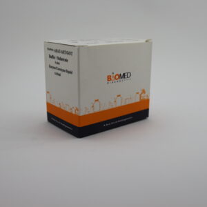 Biomed Diagnostics ASAT/AST/GOT reagent kit. Used for in vitro diagnostic testing in laboratories. The kit contains Buffer/Substrate and Enzyme/Coenzyme liquid. Manufactured by Biomed Diagnostics. Products are distributed to medical and laboratory suppliers