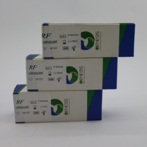 This is the Genesis RF (Rheumatoid Factor) Latex Reagent diagnostic test kit.