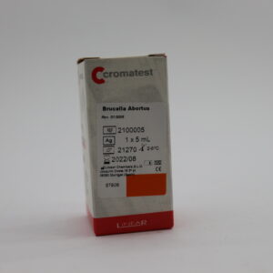 Ccromatest Brucella Abortus Rev. 01/2000 REF 2100005 Ag 1 x 5 mL LOT 21270 2-8°C 2022/08 Linear Chemicals, S.L.U. Joaquim Costa, 18 2ª pl. IVD CE 08390 Montgat (Spain) 57806 110 LINEAR